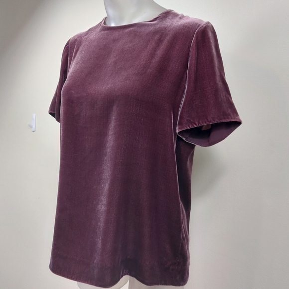 Vince Velvet Split back Top Size XS - Picture 4 of 10